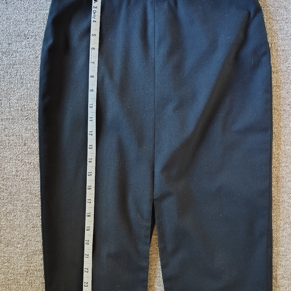 Banana Republic Women's Black Flat Front Career pencil skirt.